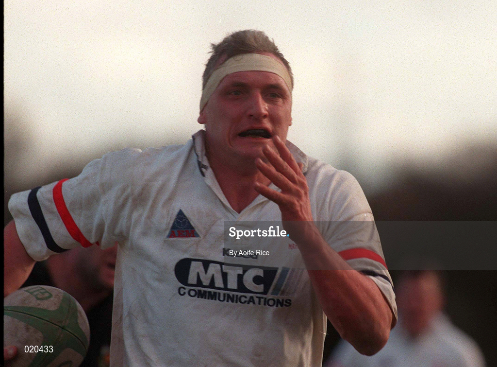 27 February 1999; Stewart Duncan of Malone during the AIB All-Ireland League Division 2 match between DLSP and Malone at Kilternan Park in Dublin. Photo by Aoife Rice/Sportsfile