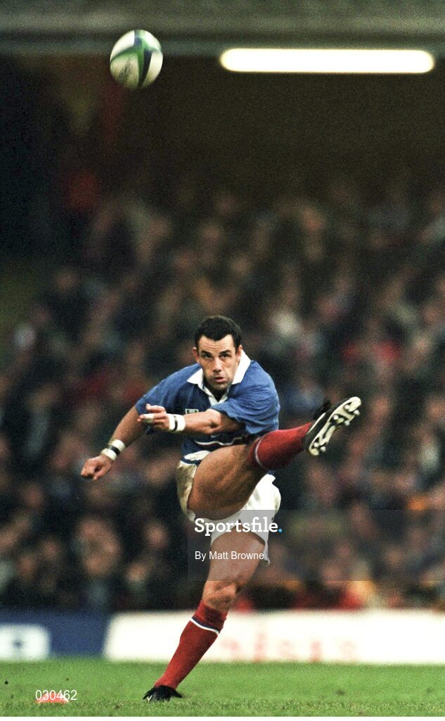 6 November 1999; Christophe Lamaison, France. 1999 Rugby World Cup, Australia v France, Millennium Stadium, Cardiff, Wales. Picture credit: Matt Browne / SPORTSFILE
