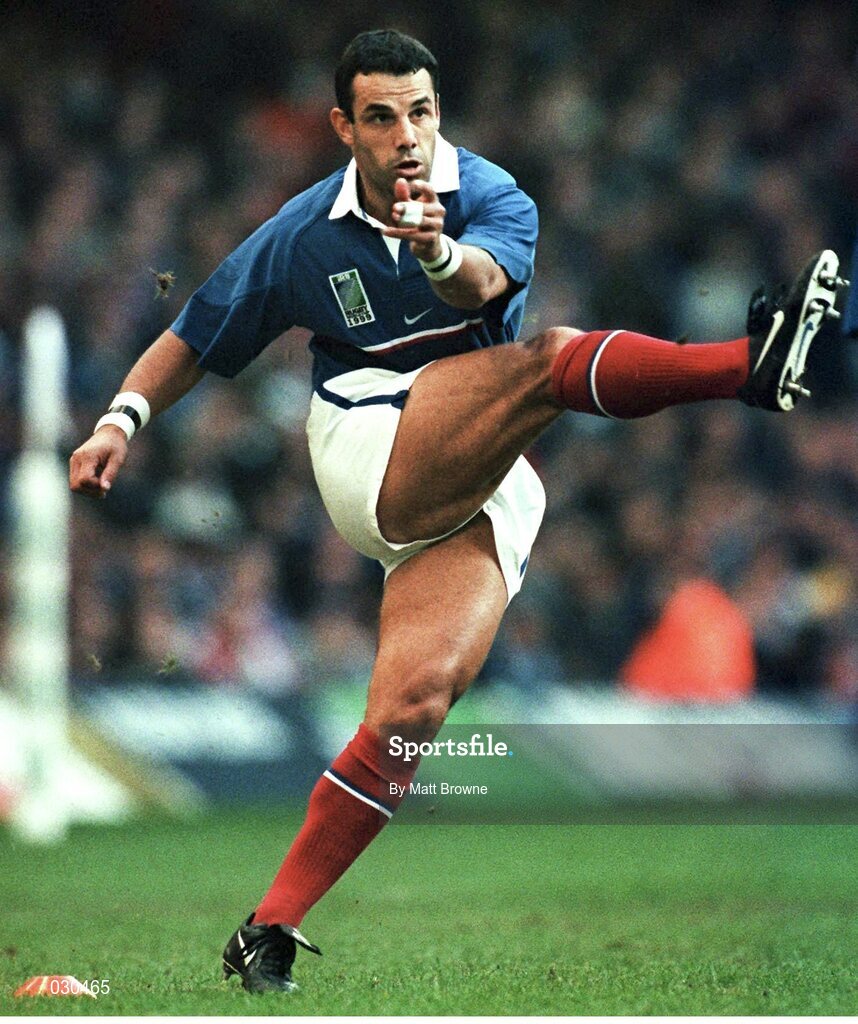 6 November 1999; Christophe Lamaison, France. 1999 Rugby World Cup, Australia v France, Millennium Stadium, Cardiff, Wales. Picture credit: Matt Browne / SPORTSFILE