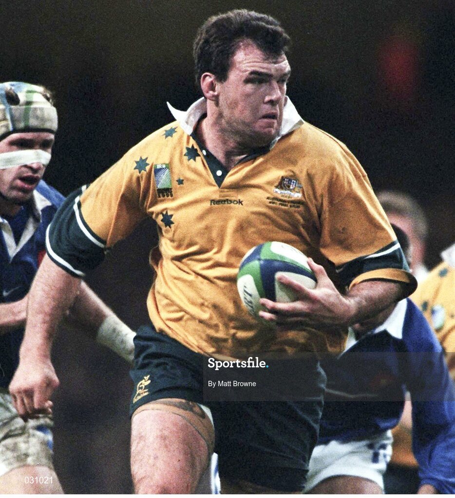 6 November 1999; Owen Finegan, Australia.1999 Rugby World Cup, Australia v France, Millennium Stadium, Cardiff, Wales. Picture credit: Matt Browne / SPORTSFILE