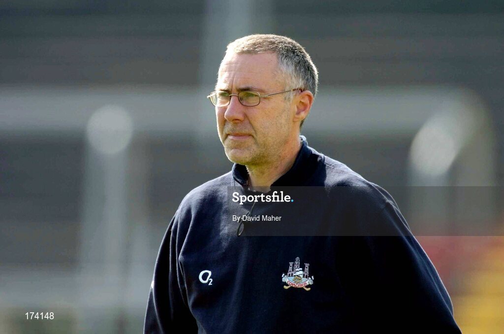 24 April 2005; John Allen, Cork manager, during the game. Allianz National Hurling League, Division 1, Round 3, Cork v Galway, Pairc Ui Chaoimh, Cork. Picture credit; David Maher / SPORTSFILE