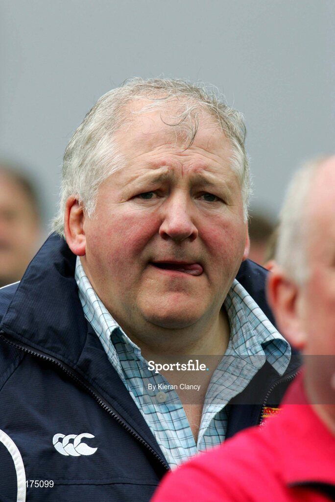 30 April 2005; D C Gillespie, Belfast Harlequins coach. AIB All Ireland League 2004-2005, Division 1 Semi-Final, Garryowen v Belfast Harlequins, Dooradoyle, Limerick. Picture credit; Kieran Clancy / SPORTSFILE
