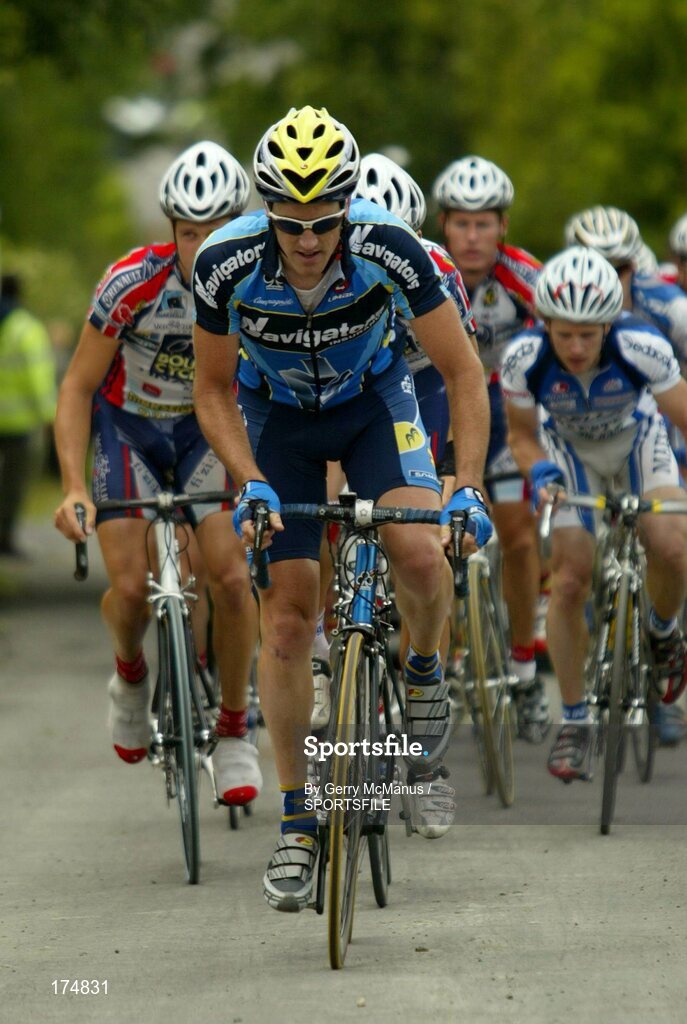 27 June 2004; Ciaran Power, Navigators, in action during the Senior Men's Road Race. National Road Race Cycling Championships, Sligo. Picture credit; Gerry McManus / SPORTSFILE