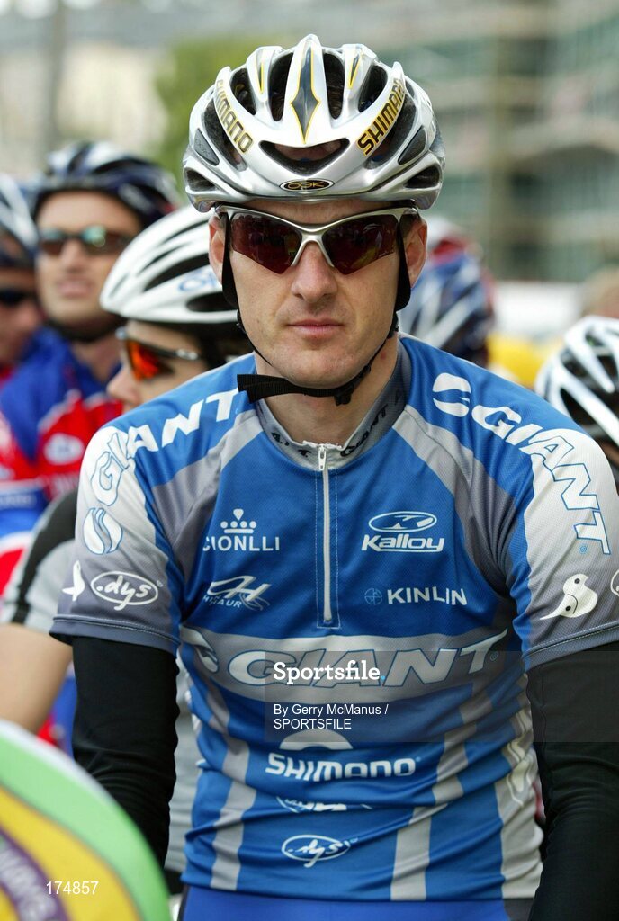 27 June 2004; David McCann, Giant Asia, during the Senior Men's Road Race. National Road Race Cycling Championships, Sligo. Picture credit; Gerry McManus / SPORTSFILE