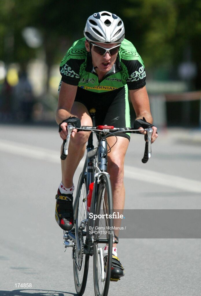 6 July 2003; David McCann, Ireland, on his way to a bronze medal in the B World championships. Switzerland. Picture credit; Gerry McManus / SPORTSFILE