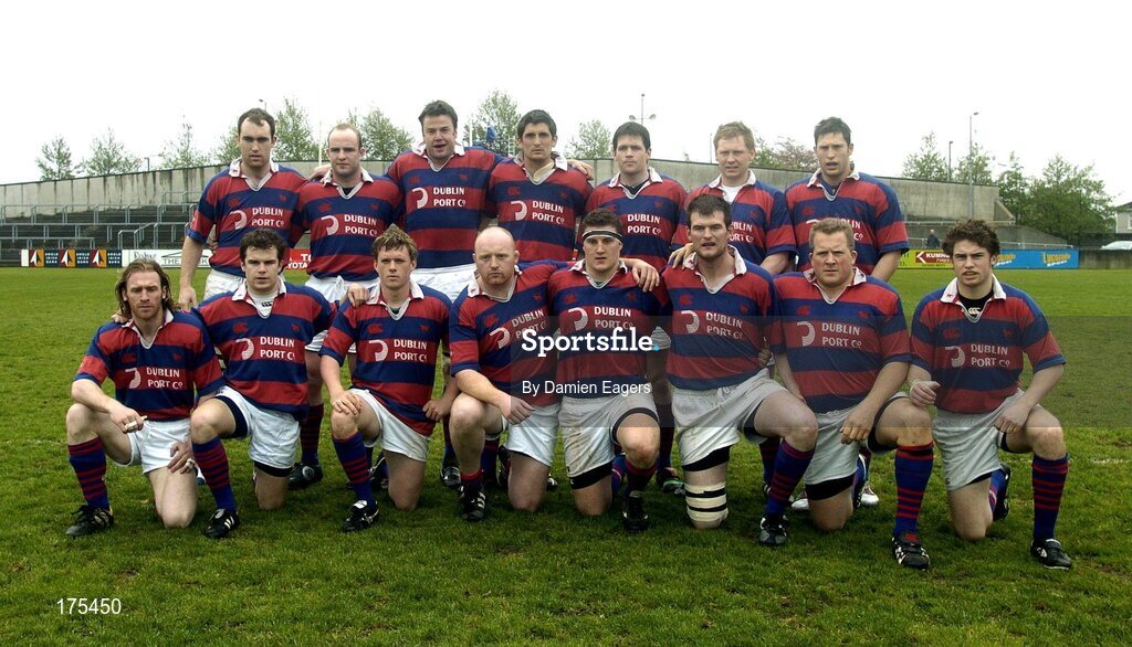 30 April 2005; The Clontarf team. AIB All Ireland League 2004-2005, Division 1 Semi-Final, Shannon v Clontarf, Thomond Park, Limerick. Picture credit; Damien Eagers / SPORTSFILE