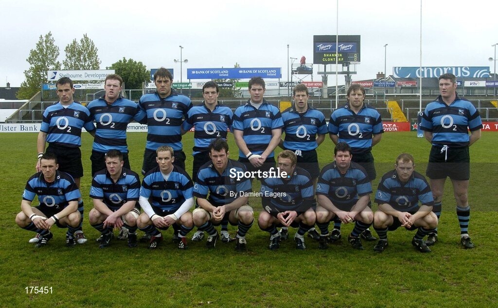 30 April 2005; Shannon team. AIB All Ireland League 2004-2005, Division 1 Semi-Final, Shannon v Clontarf, Thomond Park, Limerick. Picture credit; Damien Eagers / SPORTSFILE