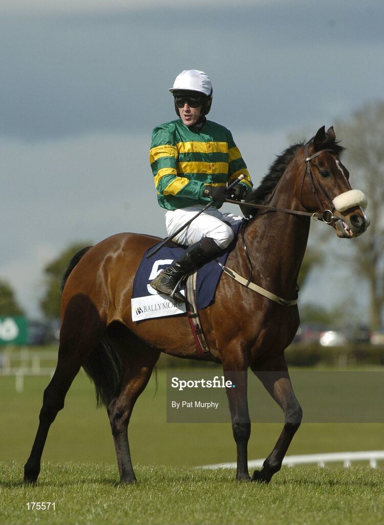 28 April 2005; Kadoun, with Tony McCoy up, pictured before the Ballymore Properties Champion Stayers Hurdle. Punchestown Racecourse, Co. Kildare. Picture credit; Pat Murphy / SPORTSFILE