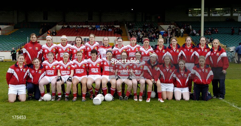 30 April 2005; The Cork team. Suzuki Ladies National Football League, Division 1 Final, Cork v Galway, Gaelic Grounds, Limerick. Picture credit; Ray McManus / SPORTSFILE