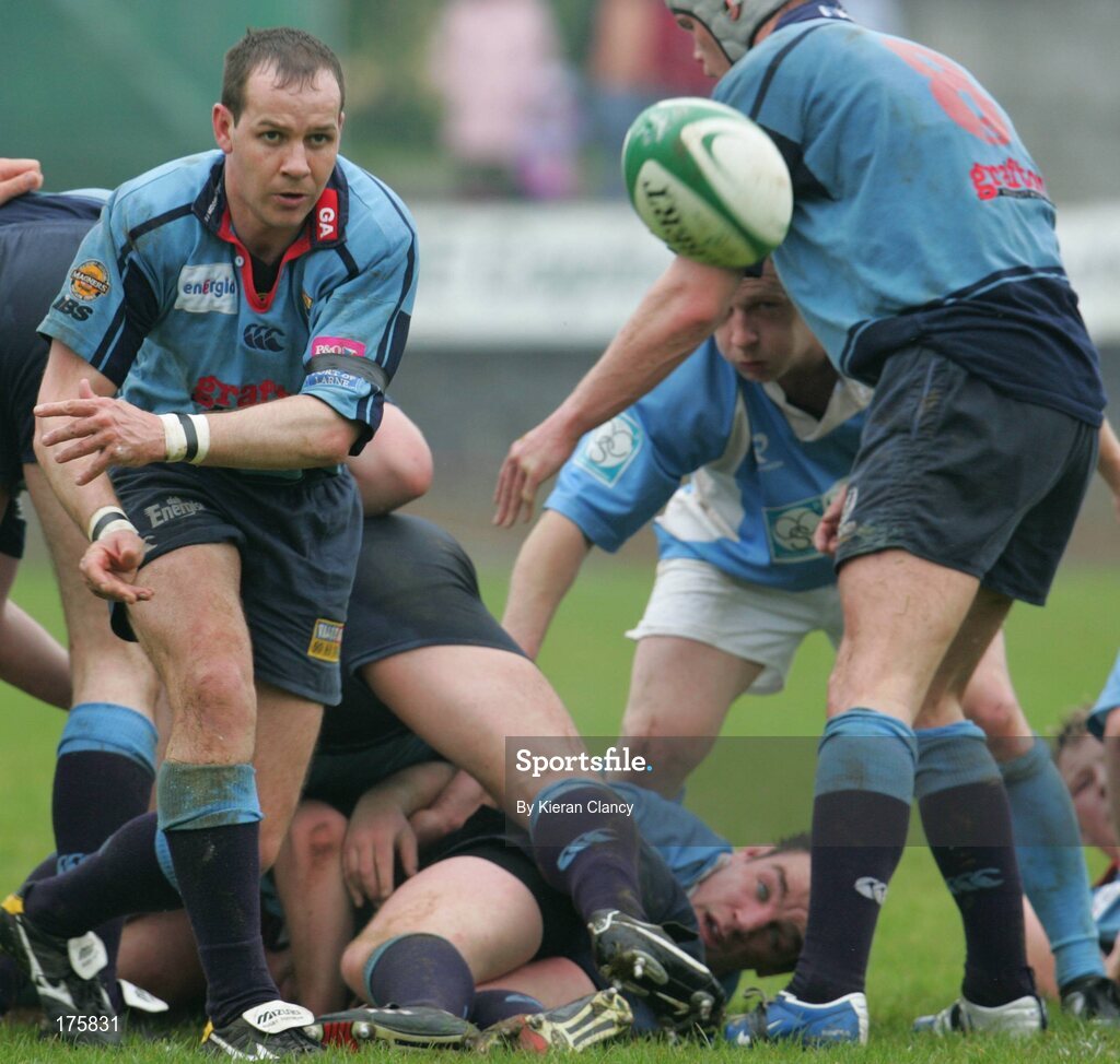30 April 2005; Andy Matchett, Belfast Harlequins. AIB All Ireland League 2004-2005, Division 1 Semi-Final, Garryowen v Belfast Harlequins, Dooradoyle, Limerick. Picture credit; Kieran Clancy / SPORTSFILE