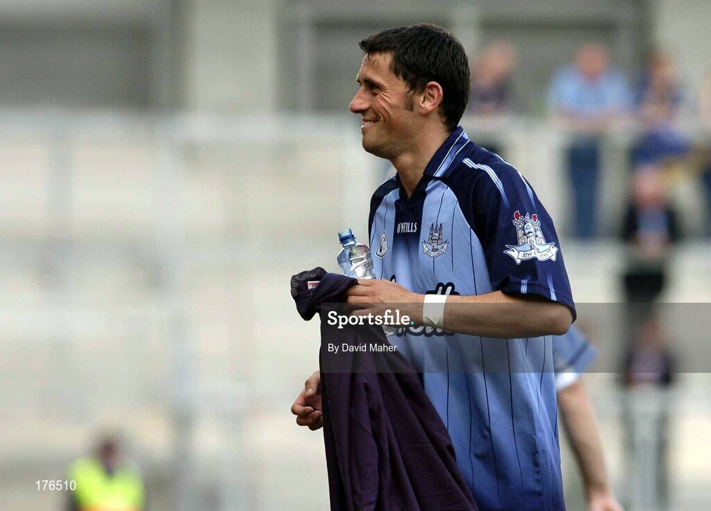 15 May 2005; Alan Brogan, Dublin, celebrates at the end of the game. Bank Of Ireland Leinster Senior Football Championship, Dublin v Longford, Croke Park, Dublin. Picture credit; David Maher / SPORTSFILE