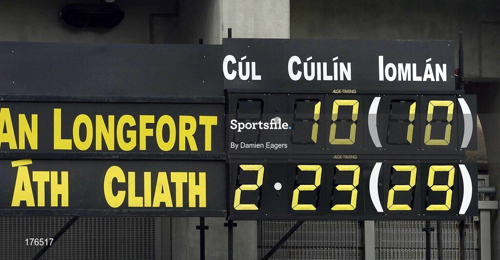 15 May 2005; The scoreboard showing the final score. Bank Of Ireland Leinster Senior Football Championship, Dublin v Longford, Croke Park, Dublin. Picture credit; Damien Eagers / SPORTSFILE