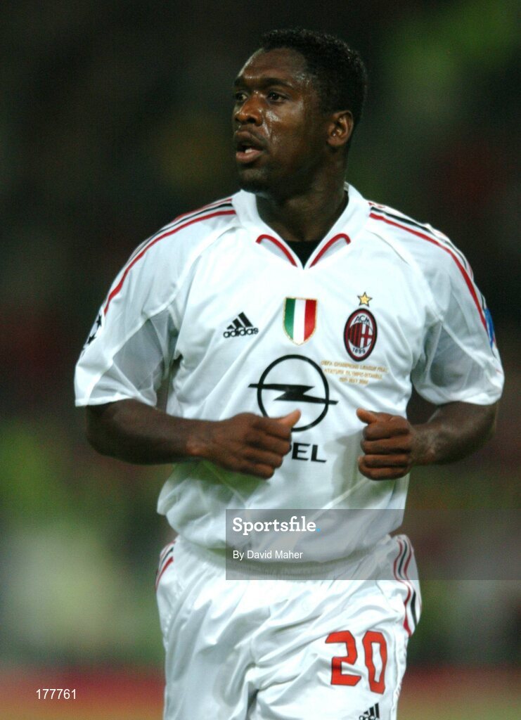 25 May 2005; Clarence Seedorf, AC Milan. UEFA Champions League Final, Liverpool v AC Milan, Ataturk Olympic Stadium, Istanbul, Turkey. Picture credit; David Maher / SPORTSFILE