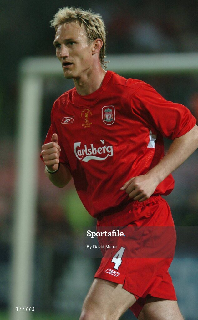 25 May 2005; Sami Hyypia, Liverpool. UEFA Champions League Final, Liverpool v AC Milan, Ataturk Olympic Stadium, Istanbul, Turkey. Picture credit; David Maher / SPORTSFILE