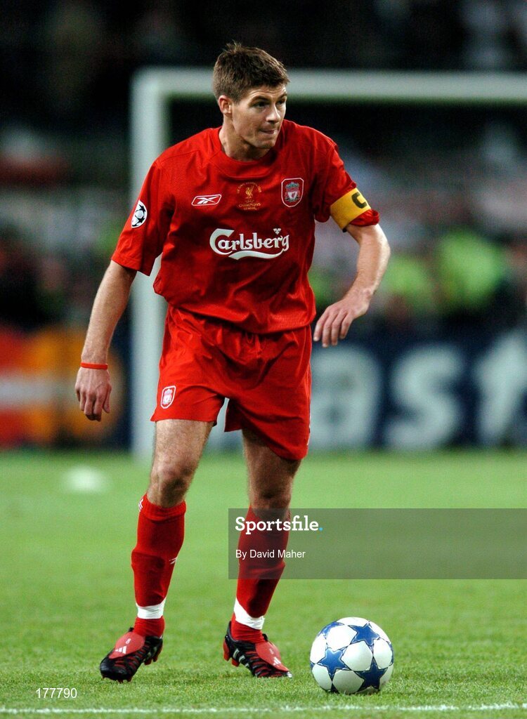 25 May 2005; Steven Gerrard, Liverpool. UEFA Champions League Final, Liverpool v AC Milan, Ataturk Olympic Stadium, Istanbul, Turkey. Picture credit; David Maher / SPORTSFILE