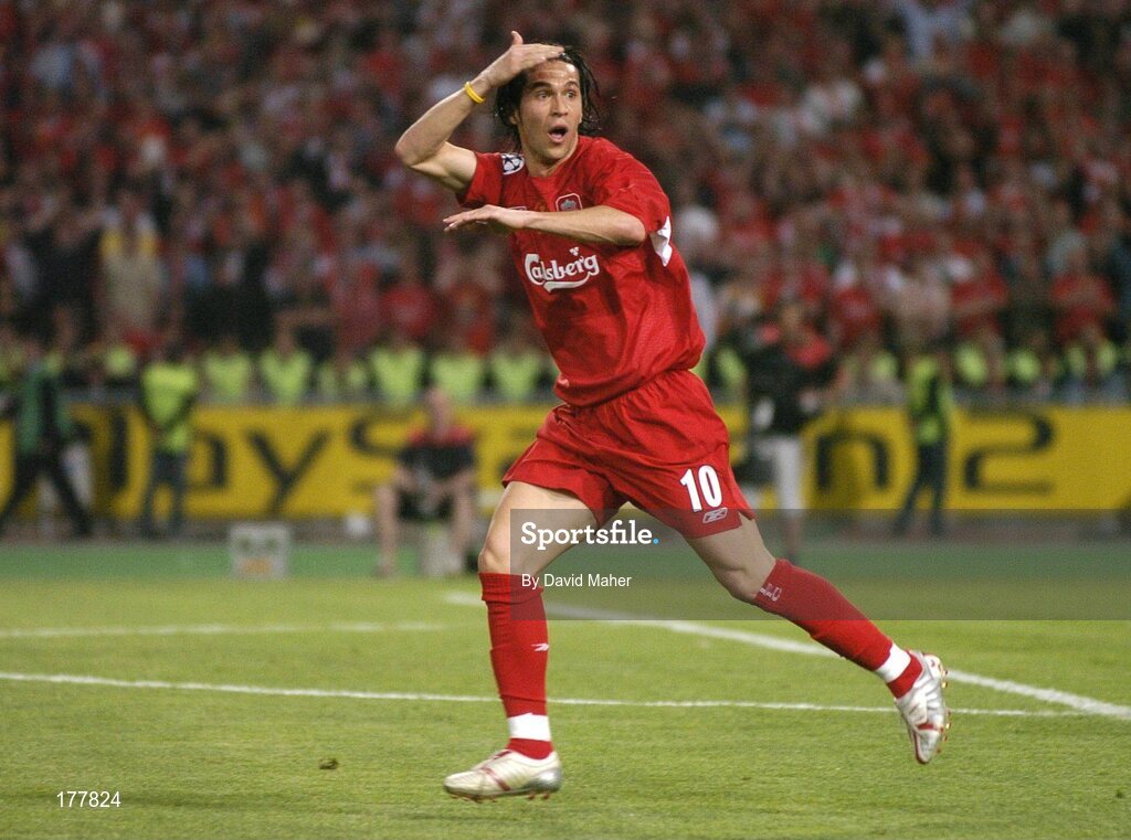 25 May 2005; Luis Garcia, Liverpool. UEFA Champions League Final, Liverpool v AC Milan, Ataturk Olympic Stadium, Istanbul, Turkey. Picture credit; David Maher / SPORTSFILE