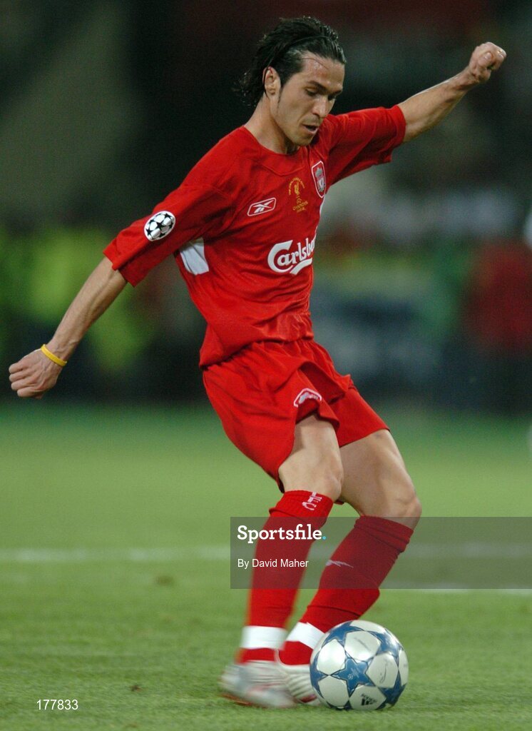 25 May 2005; Luis Garcia, Liverpool. UEFA Champions League Final, Liverpool v AC Milan, Ataturk Olympic Stadium, Istanbul, Turkey. Picture credit; David Maher / SPORTSFILE