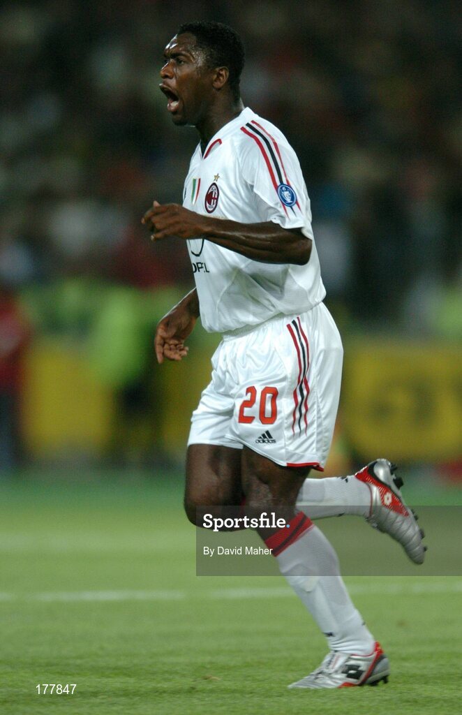 25 May 2005; Clarence Seedorf, AC Milan. UEFA Champions League Final, Liverpool v AC Milan, Ataturk Olympic Stadium, Istanbul, Turkey. Picture credit; David Maher / SPORTSFILE