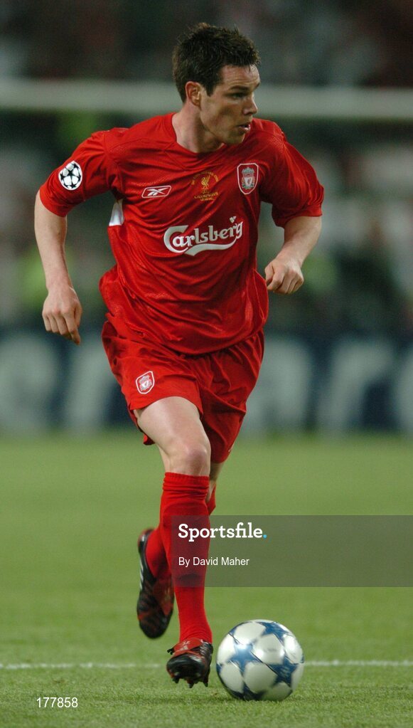 25 May 2005; Steve Finnan, Liverpool. UEFA Champions League Final, Liverpool v AC Milan, Ataturk Olympic Stadium, Istanbul, Turkey. Picture credit; David Maher / SPORTSFILE