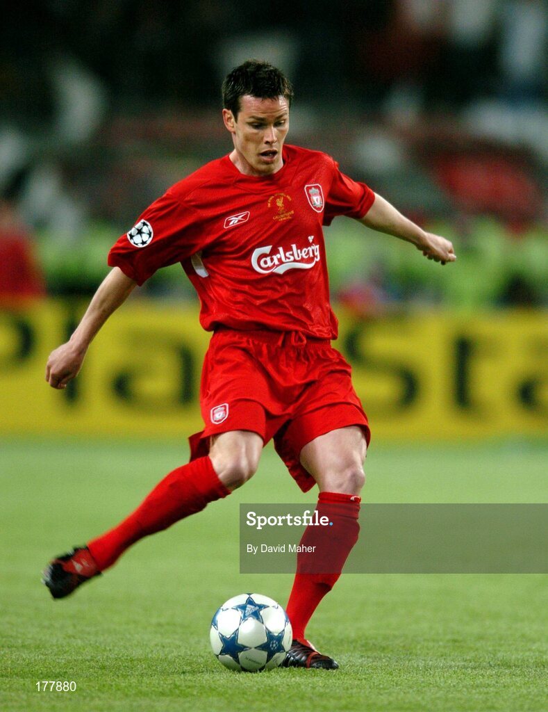 25 May 2005; Steve Finnan, Liverpool. UEFA Champions League Final, Liverpool v AC Milan, Ataturk Olympic Stadium, Istanbul, Turkey. Picture credit; David Maher / SPORTSFILE