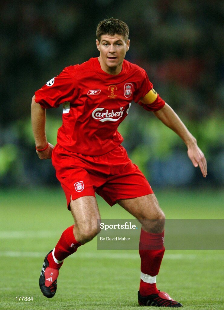 25 May 2005; Steven Gerrard, Liverpool. UEFA Champions League Final, Liverpool v AC Milan, Ataturk Olympic Stadium, Istanbul, Turkey. Picture credit; David Maher / SPORTSFILE