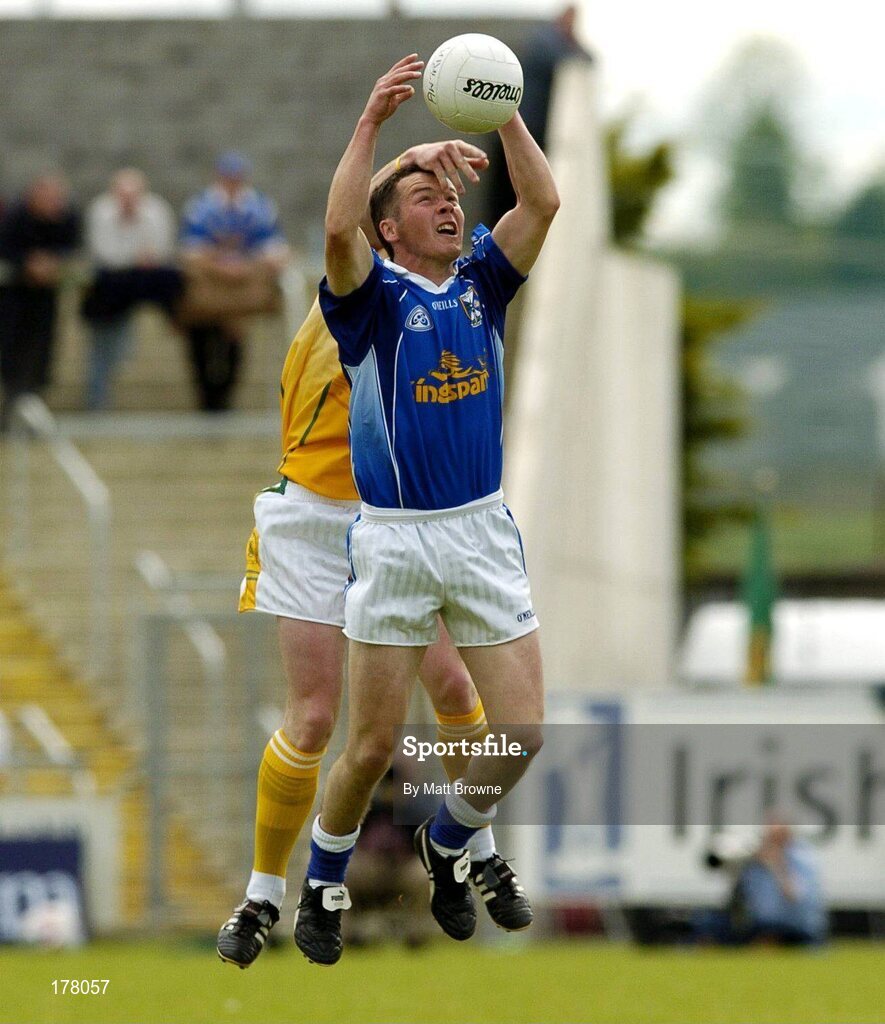 29 May 2005; Martin Cahill, Cavan, in action against Ciaran Close, Antrim. Bank of Ireland Ulster Senior Football Championship, Cavan v Antrim, Kingspan Breffni Park, Cavan. Picture credit; Matt Browne / SPORTSFILE
