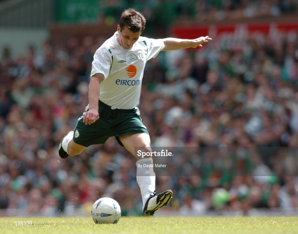 29 May 2005; Liam Miller, Republic of Ireland. Jackie McNamara Testimonial, Celtic XI v Republic of Ireland XI, Celtic Park, Glasgow, Scotland. Picture credit; David Maher / SPORTSFILE