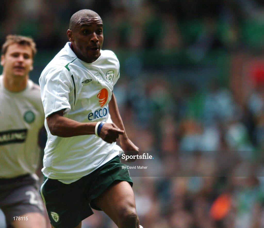 29 May 2005; Clinton Morrison, Republic of Ireland. Jackie McNamara Testimonial, Celtic XI v Republic of Ireland XI, Celtic Park, Glasgow, Scotland. Picture credit; David Maher / SPORTSFILE