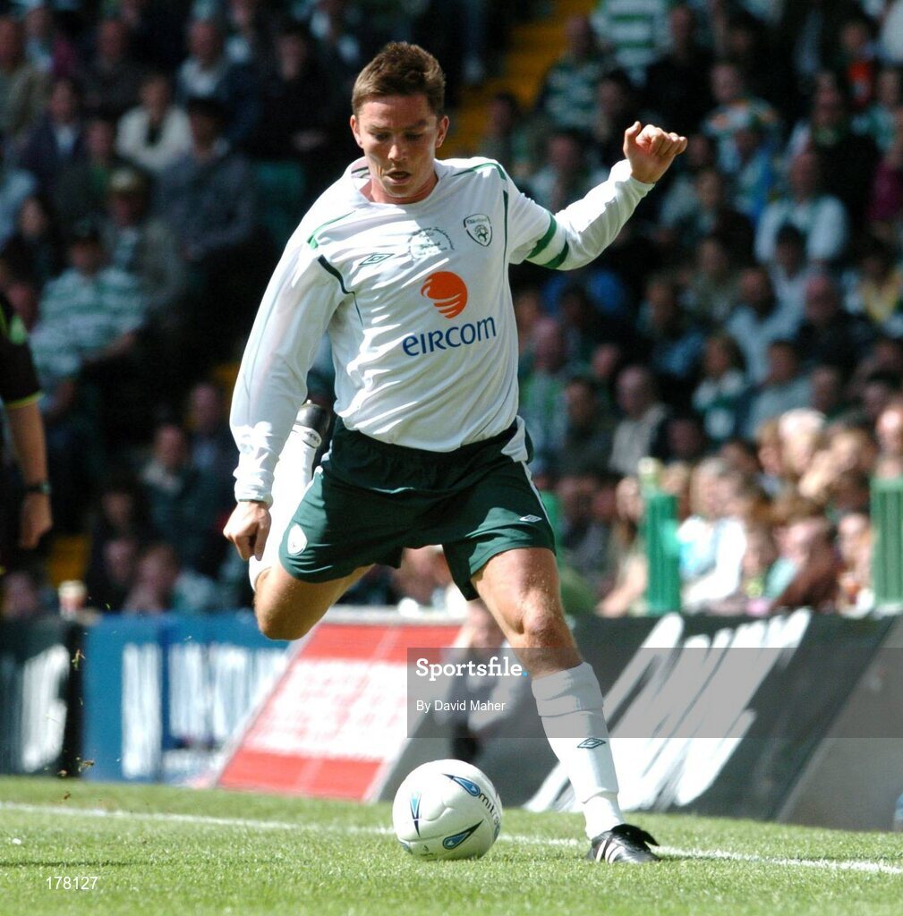 29 May 2005; Matt Holland, Republic of Ireland. Jackie McNamara Testimonial, Celtic XI v Republic of Ireland XI, Celtic Park, Glasgow, Scotland. Picture credit; David Maher / SPORTSFILE