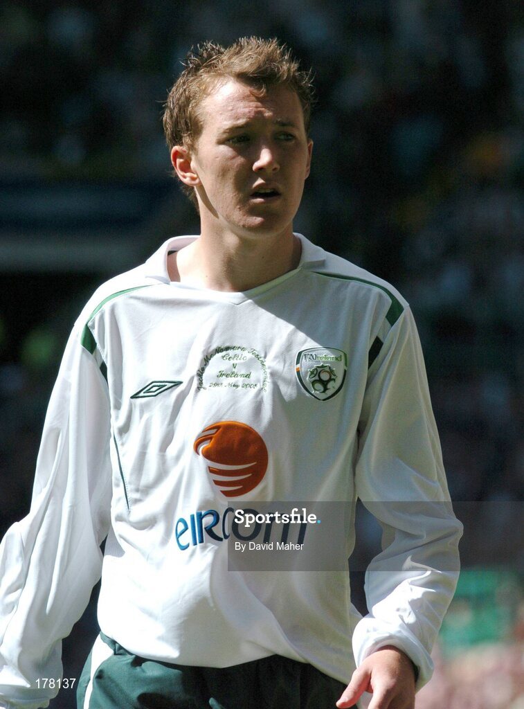 29 May 2005; Aiden McGeady, Republic of Ireland. Jackie McNamara Testimonial, Celtic XI v Republic of Ireland XI, Celtic Park, Glasgow, Scotland. Picture credit; David Maher / SPORTSFILE
