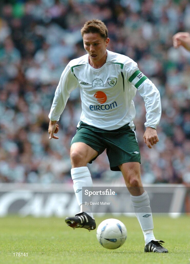 29 May 2005; Matt Holland, Republic of Ireland. Jackie McNamara Testimonial, Celtic XI v Republic of Ireland XI, Celtic Park, Glasgow, Scotland. Picture credit; David Maher / SPORTSFILE