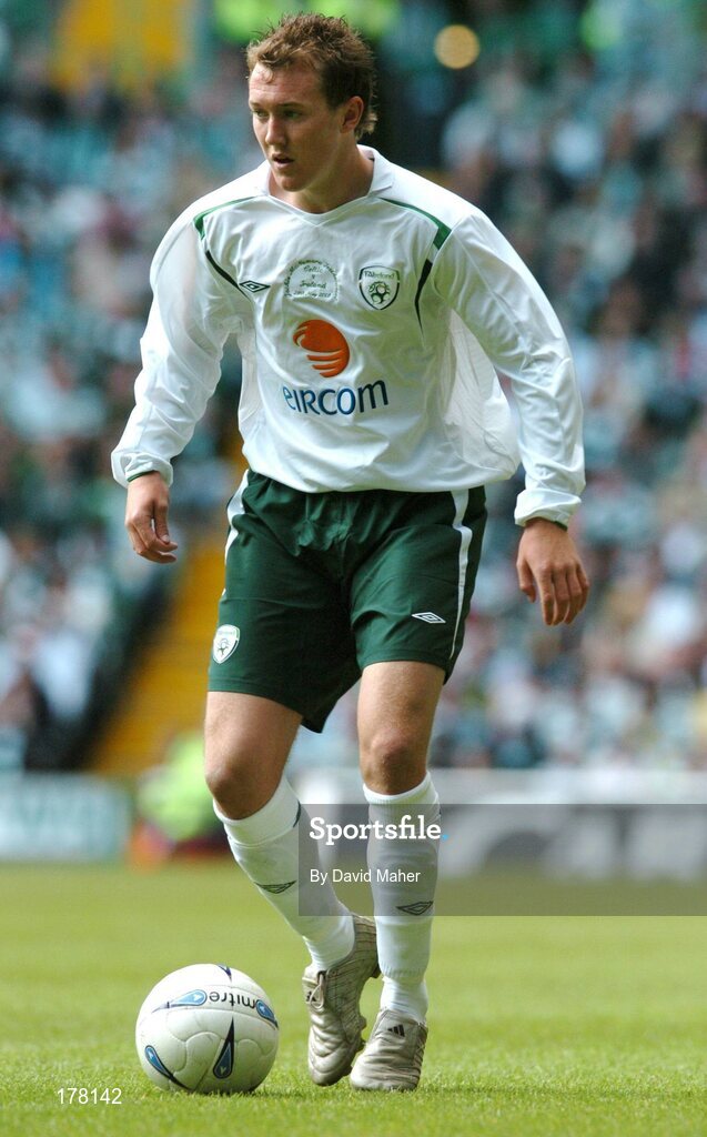 29 May 2005; Aiden McGeady, Republic of Ireland. Jackie McNamara Testimonial, Celtic XI v Republic of Ireland XI, Celtic Park, Glasgow, Scotland. Picture credit; David Maher / SPORTSFILE