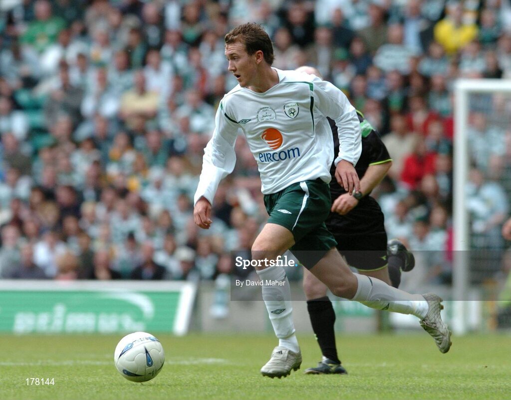 29 May 2005; Aiden McGeady, Republic of Ireland. Jackie McNamara Testimonial, Celtic XI v Republic of Ireland XI, Celtic Park, Glasgow, Scotland. Picture credit; David Maher / SPORTSFILE