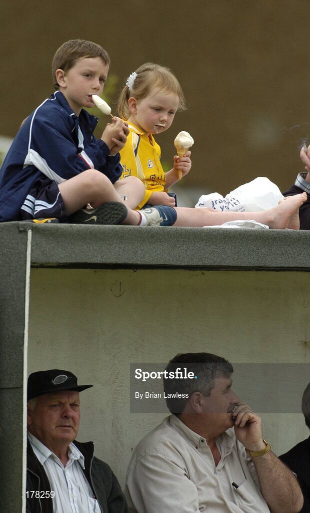 29 May 2005; GAA fans keep and eye on the match. Bank of Ireland Connacht Senior Football Championship, London v Roscommon, Emerald Gaelic Grounds, Ruislip, London. Picture credit; Brian Lawless / SPORTSFILE