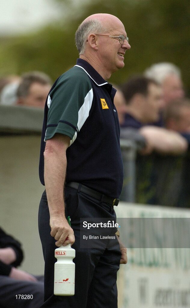 29 May 2005; Larry O'Leary, Chairman of the London County Board, watches on during the match. Bank of Ireland Connacht Senior Football Championship, London v Roscommon, Emerald Gaelic Grounds, Ruislip, London. Picture credit; Brian Lawless / SPORTSFILE
