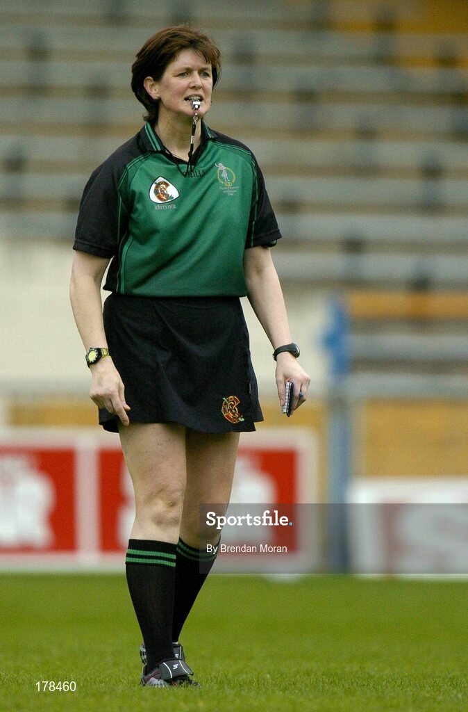 29 May 2005; Aileen Lawlor, Referee. National Camogie League, Division 1 Final, Galway v Cork, Semple Stadium, Thurles, Co. Tipperary. Picture credit; Brendan Moran / SPORTSFILE