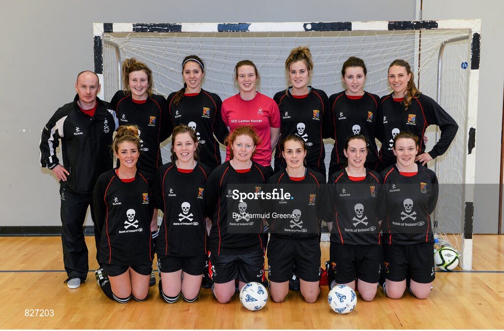 31 January 2014; The UCC squad. WSCAI National Futsal Finals, The Mardyke, UCC, Cork. Picture credit: Diarmuid Greene / SPORTSFILE