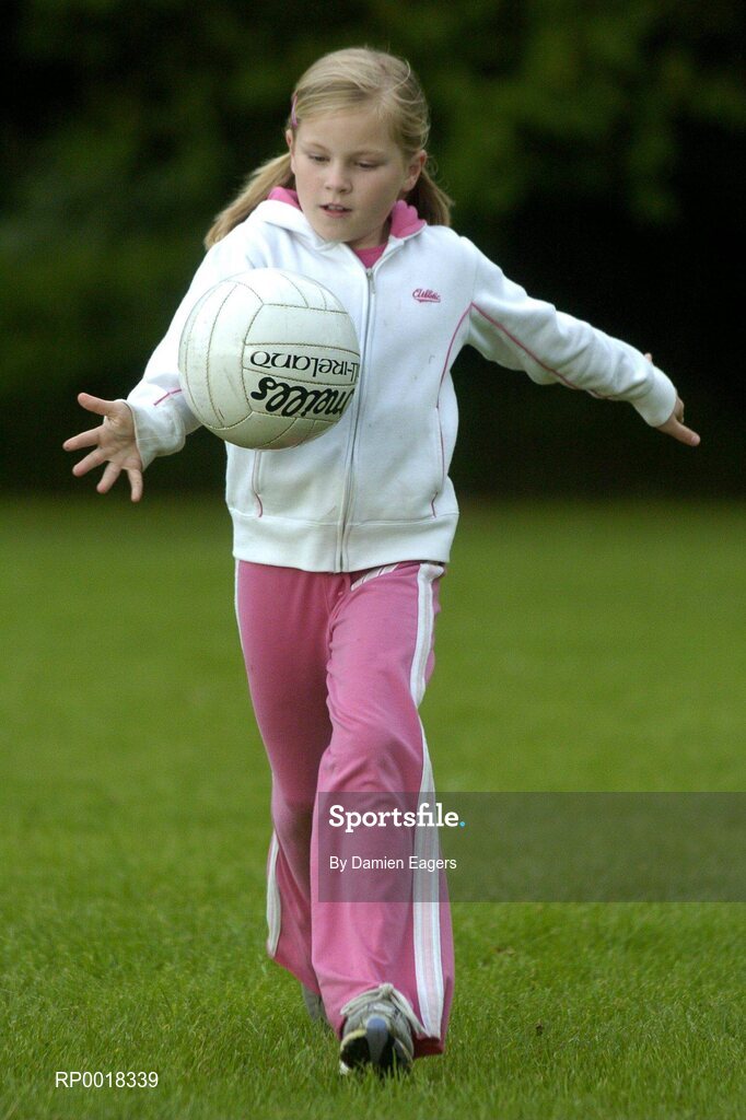 1 June 2005; "GPA and Energise Sport support first ever residential Gaelic Football Summer Camp." At the announcement is young footballer Lauren McConville, from Armagh. Castleknock College, Castleknock, Dublin. Picture credit; Damien Eagers / SPORTSFILE