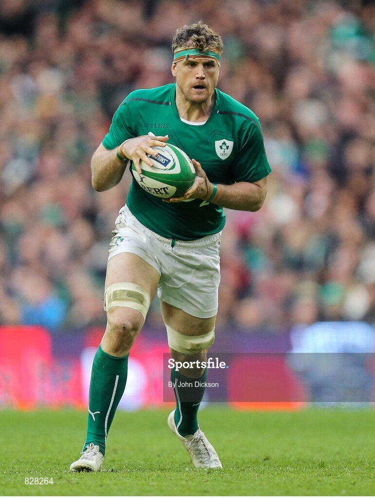 2 February 2014; Jamie Heaslip, Ireland. RBS Six Nations Rugby Championship, Ireland v Scotland, Aviva Stadium, Lansdowne Road, Dublin. Picture credit: John Dickson / SPORTSFILE