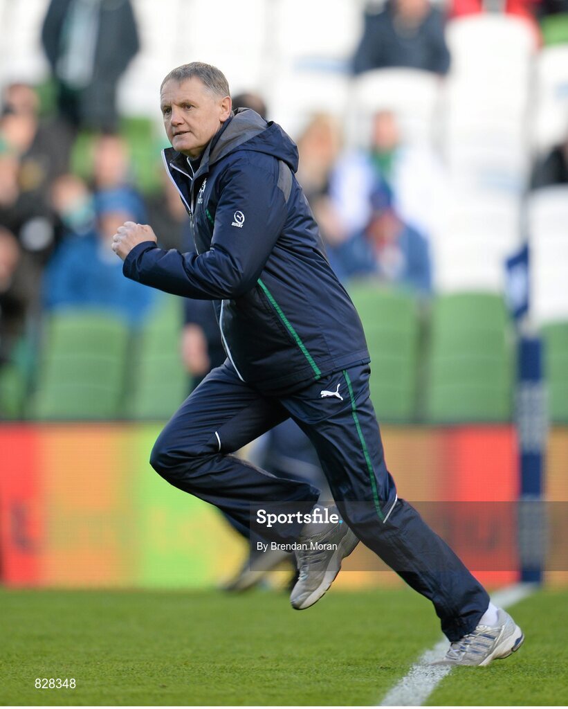 2 February 2014; Joe Schmidt, Ireland head coach. RBS Six Nations Rugby Championship, Ireland v Scotland, Aviva Stadium, Lansdowne Road, Dublin. Picture credit: Brendan Moran / SPORTSFILE