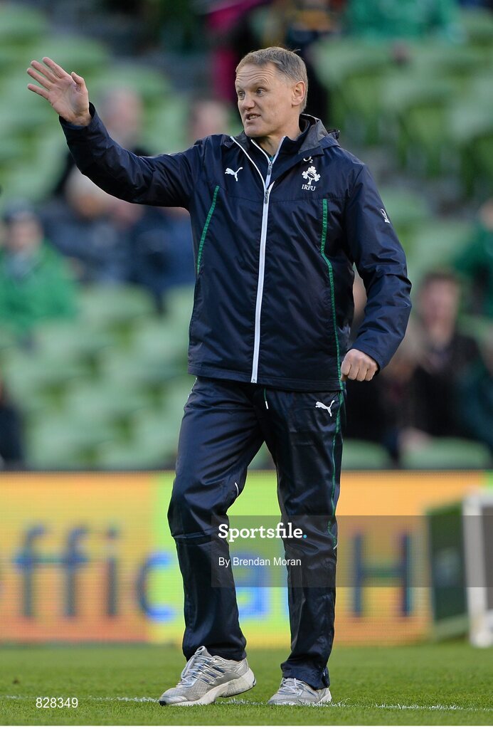 2 February 2014; Joe Schmidt, Ireland head coach. RBS Six Nations Rugby Championship, Ireland v Scotland, Aviva Stadium, Lansdowne Road, Dublin. Picture credit: Brendan Moran / SPORTSFILE