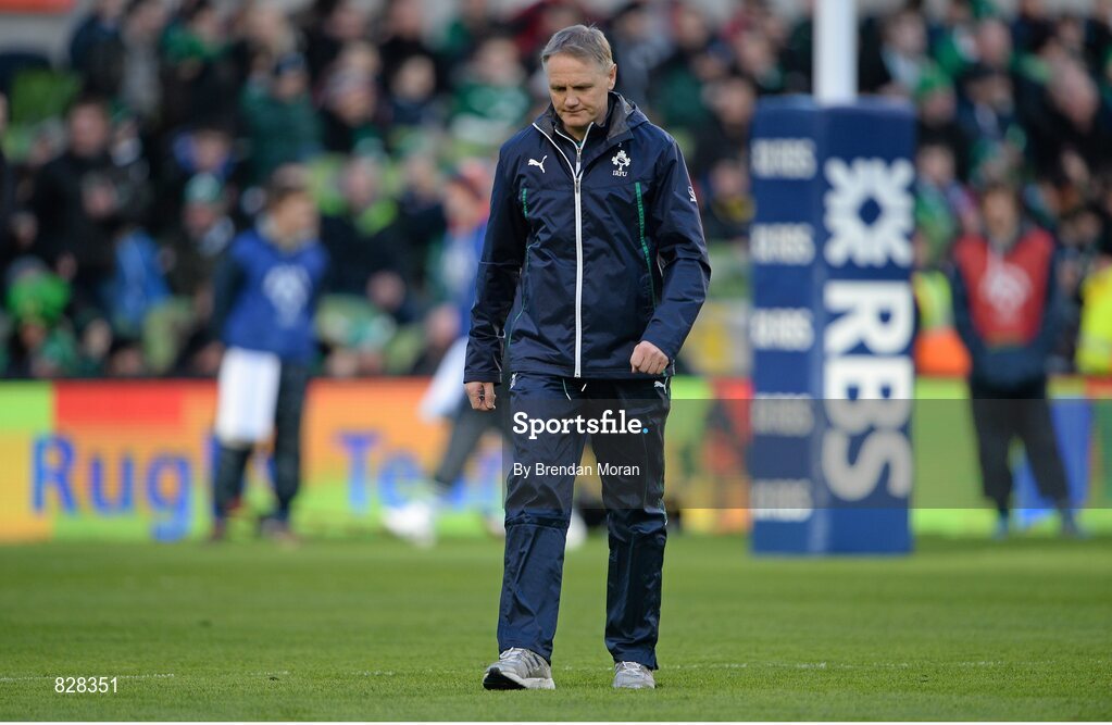 2 February 2014; Ireland head coach Joe Schmidt. RBS Six Nations Rugby Championship, Ireland v Scotland, Aviva Stadium, Lansdowne Road, Dublin. Picture credit: Brendan Moran / SPORTSFILE