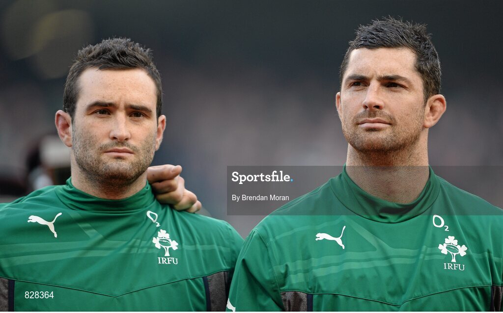 2 February 2014; Dave Kearney, left, and Rob Kearney, Ireland. RBS Six Nations Rugby Championship, Ireland v Scotland, Aviva Stadium, Lansdowne Road, Dublin. Picture credit: Brendan Moran / SPORTSFILE