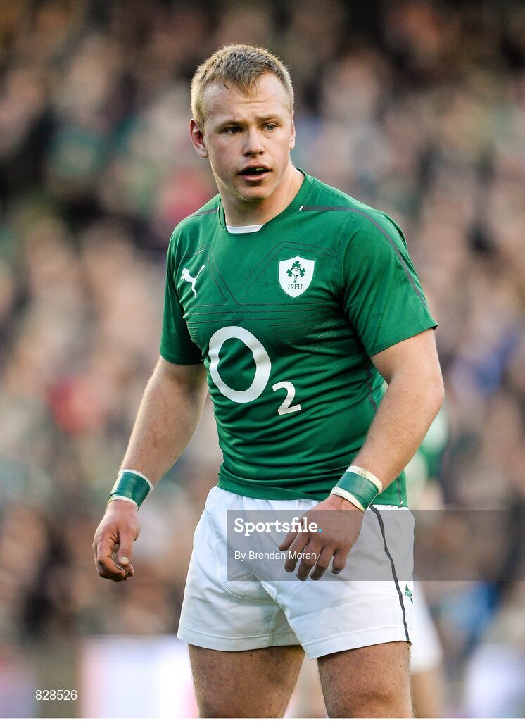 2 February 2014; Luke Marshall, Ireland. RBS Six Nations Rugby Championship, Ireland v Scotland, Aviva Stadium, Lansdowne Road, Dublin. Picture credit: Brendan Moran / SPORTSFILE