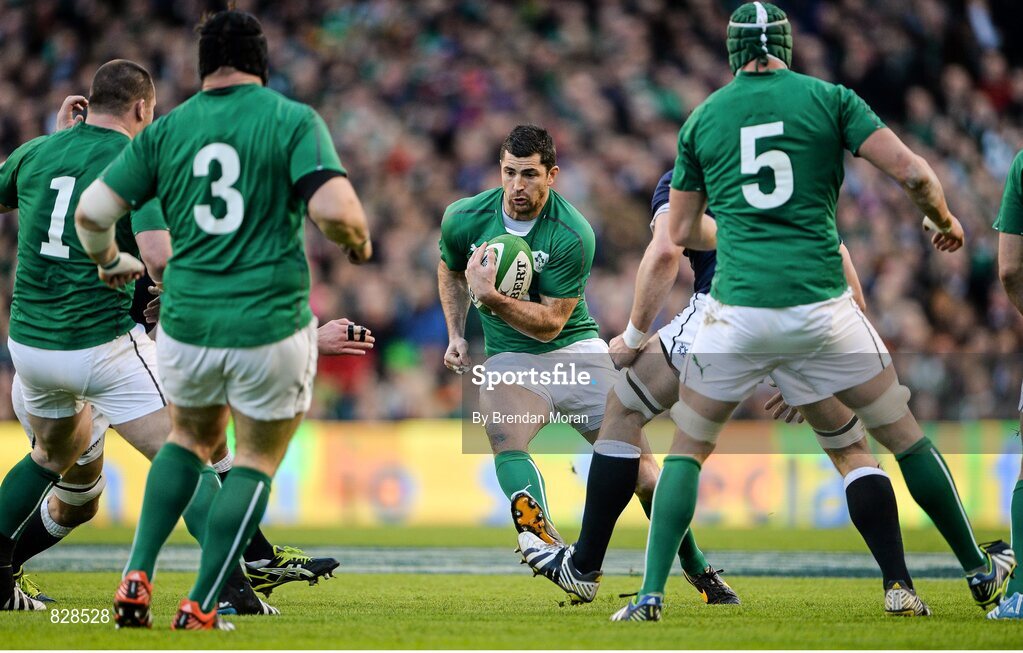 2 February 2014; Rob Kearney, Ireland. RBS Six Nations Rugby Championship, Ireland v Scotland, Aviva Stadium, Lansdowne Road, Dublin. Picture credit: Brendan Moran / SPORTSFILE