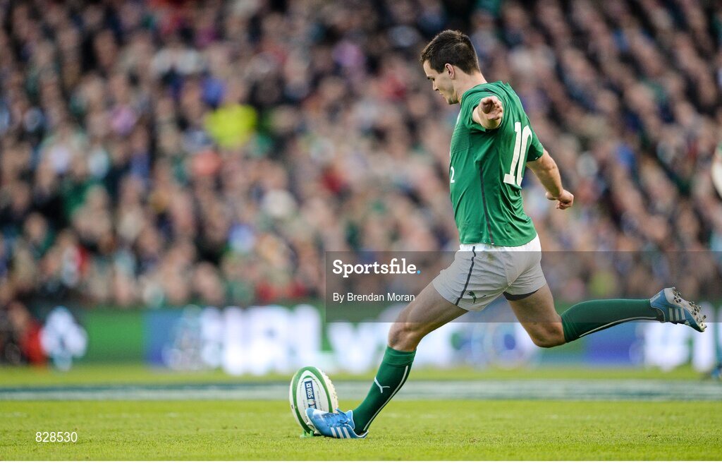 2 February 2014; Jonathan Sexton, Ireland. RBS Six Nations Rugby Championship, Ireland v Scotland, Aviva Stadium, Lansdowne Road, Dublin. Picture credit: Brendan Moran / SPORTSFILE