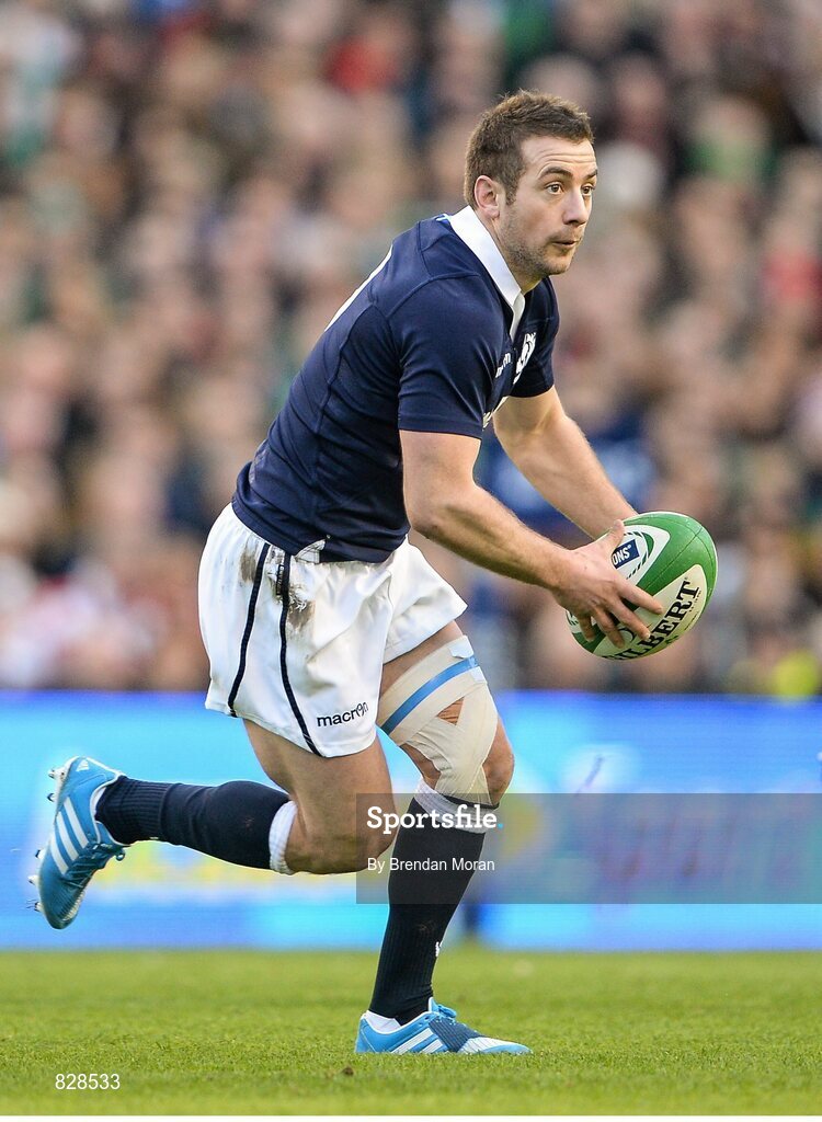 2 February 2014; Greig Laidlaw, Scotland. RBS Six Nations Rugby Championship, Ireland v Scotland, Aviva Stadium, Lansdowne Road, Dublin. Picture credit: Brendan Moran / SPORTSFILE