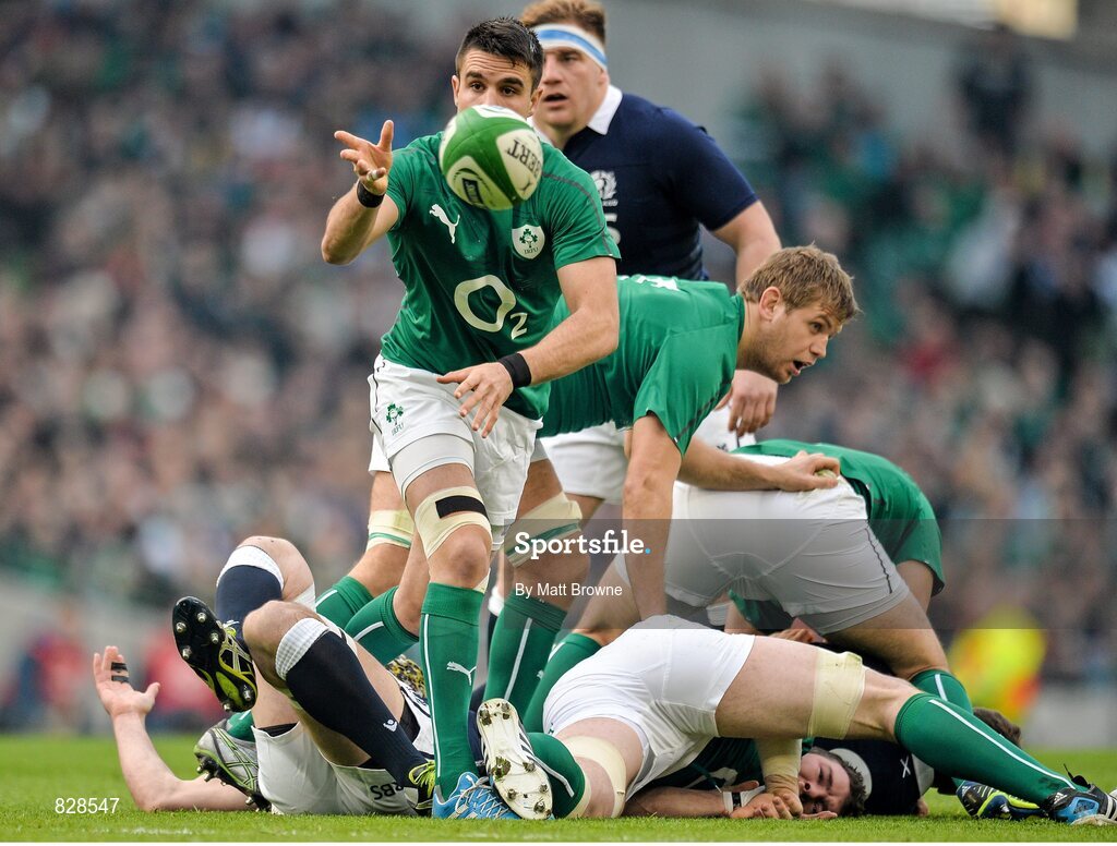 2 February 2014; Conor Murray, Ireland. RBS Six Nations Rugby Championship, Ireland v Scotland, Aviva Stadium, Lansdowne Road, Dublin. Picture credit: Matt Browne / SPORTSFILE