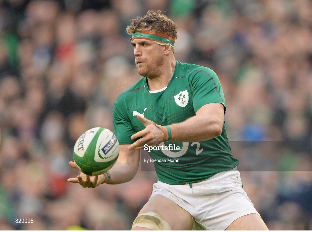 2 February 2014; Jamie Heaslip, Ireland. RBS Six Nations Rugby Championship, Ireland v Scotland, Aviva Stadium, Lansdowne Road, Dublin. Picture credit: Brendan Moran / SPORTSFILE