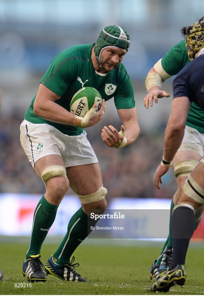 2 February 2014; Dan Tuohy, Ireland. RBS Six Nations Rugby Championship, Ireland v Scotland, Aviva Stadium, Lansdowne Road, Dublin. Picture credit: Brendan Moran / SPORTSFILE